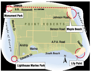four parks map point roberts wa.