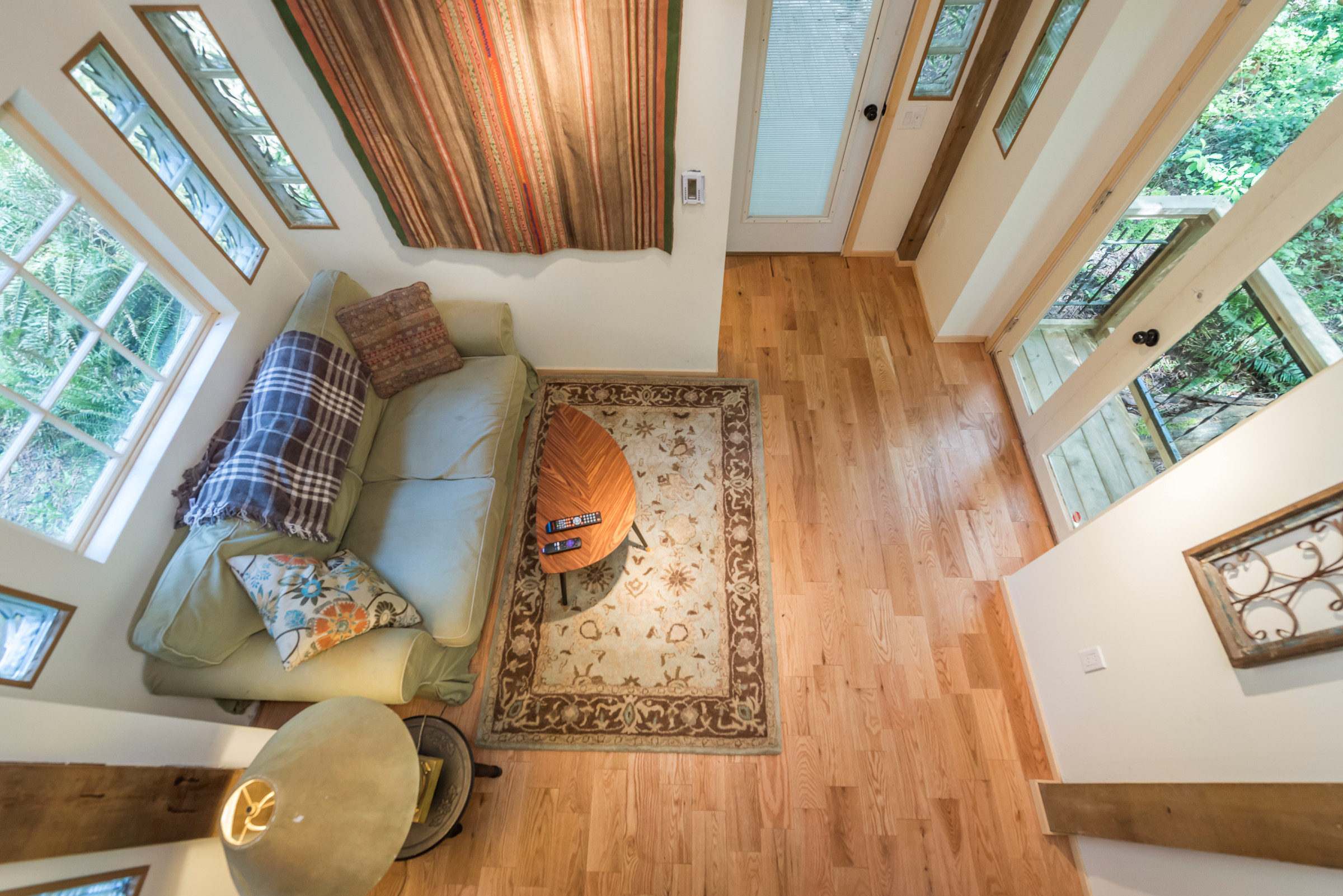 upstairs deck of the Gingerbread cottage