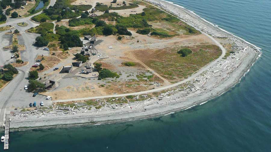 lily point aerial photo looking west.