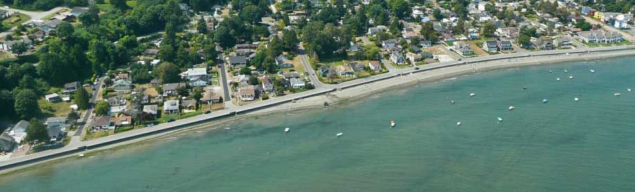 lily point aerial photo looking west.